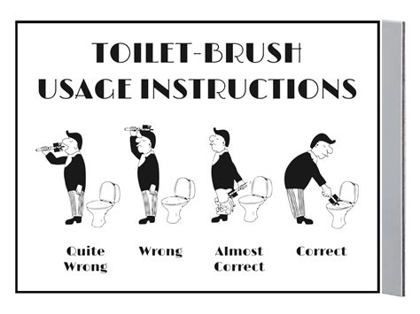 toilet brush usage instructions